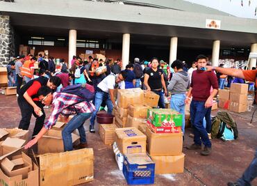 Recibe UNAM 100 toneladas de víveres para damnificados por sismo