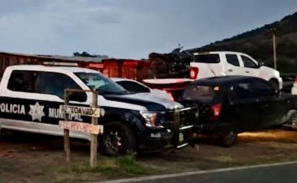 Aseguran 17 vehículos en Tepetitlán, Hidalgo; decomisan armas largas y droga