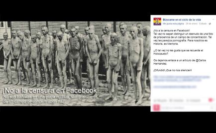 Facebook se disculpa por censurar foto del Holocausto