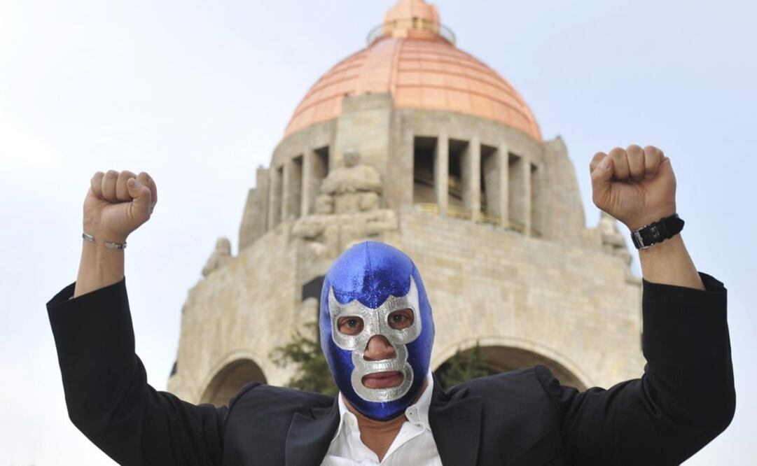 Blue Demon, a famous Mexican professional wrestler- Photo: Marío Guzmán/EFE