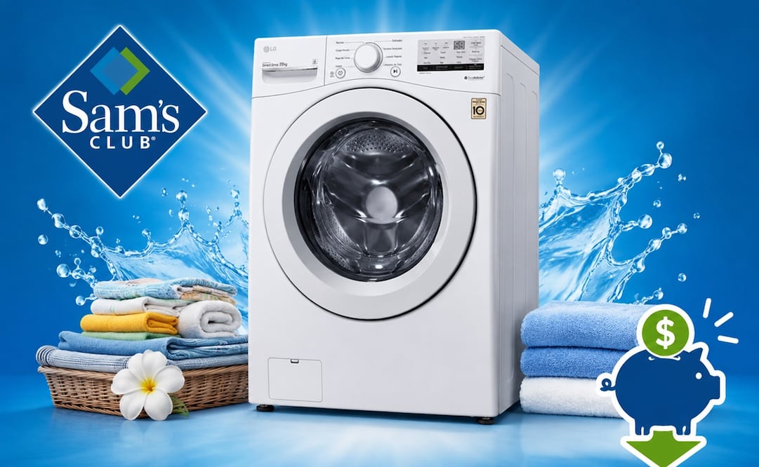 La lavadora LG incorpora tecnologías diseñadas para ofrecer un lavado eficiente sin maltratar las prendas. Foto: IA