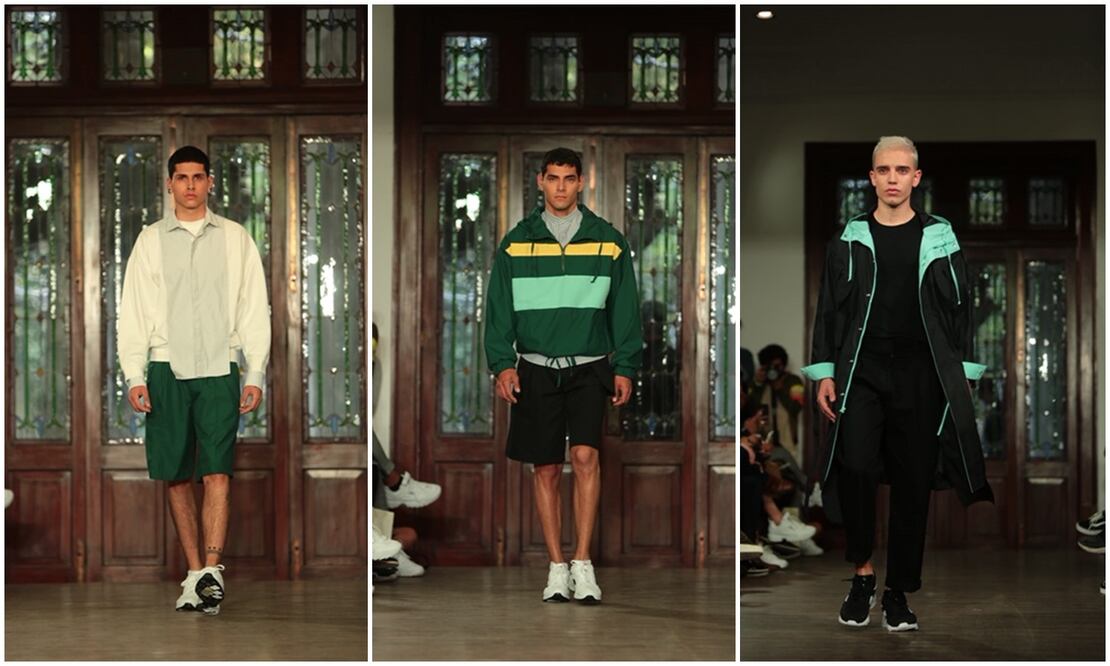 Con prendas elaboradas con algodón, el grupo de diseñadores presentó su propuesta (Crédito: Sergio Tapia / EL UNIVERSAL)