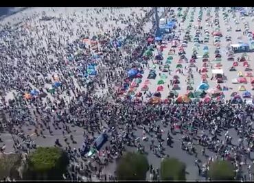 Padre José de Jesús Aguilar exhibe manifestación de FRENAAA desde la Catedral
