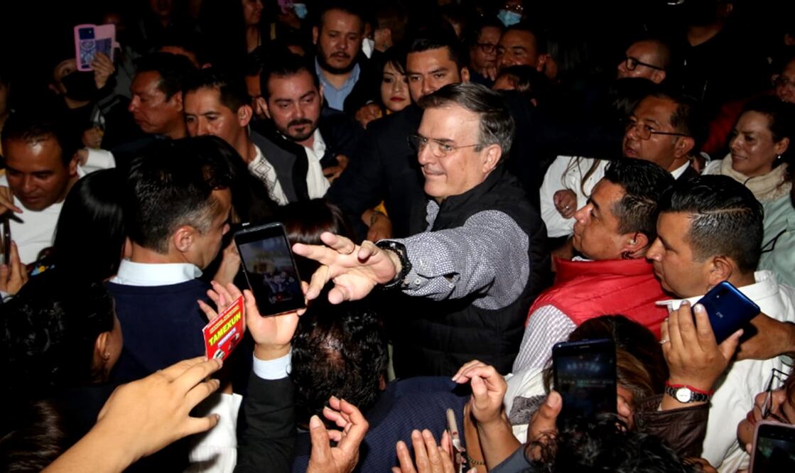 El canciller Marcelo Ebrard aseguró que en sus eventos de fin de semana en la Ciudad de México acuden “personas libres”. Foto: Carlos Mejía