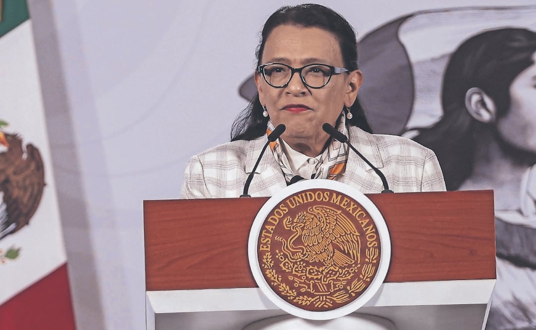 La secretaria de Gobernación, Rosa Icela Rodríguez, dijo que nadie podrá ganar más que la Presidenta. Foto: Gabriel Pano/ EL UNIVERSAL