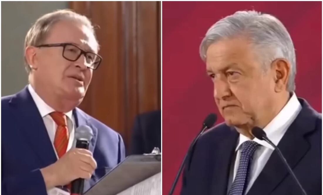 Confrontación de Ricardo Rocha a Andrés Manuel López Obrador en conferencia de prensa en Palacio Nacional. Foto: Youtube Gobierno de México