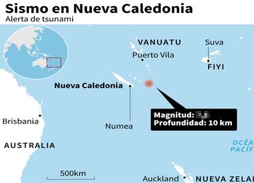 Tiembla otra vez en Oceanía: reportan dos sismos en Nueva Caledonia
