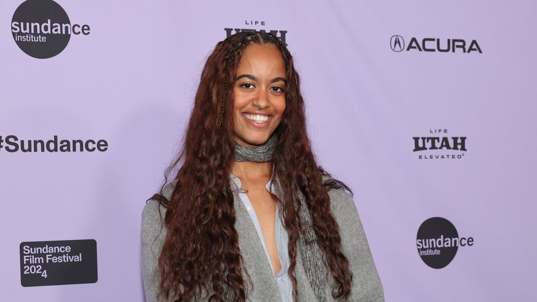 Malia Obama, hija del expresidente Barack Obama y Michelle Obama, durante el festival de Sundance donde se presentó la película The Heart, que ella dirige. FOTO: AFP