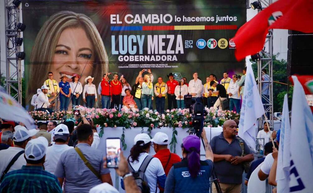 Inicio de campaña de Lucía Meza Guzmán. Foto: Especial