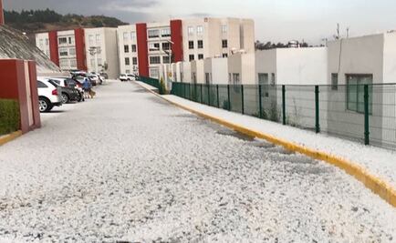 Cae granizo en Atizapán; alertan por lluvias en Valle de México