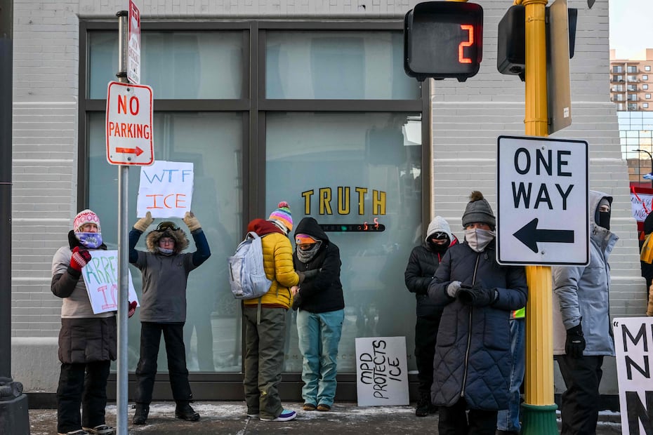 Protestas en Minneapolis (23/01/2026) Fotos: AFP/Brandon Bell