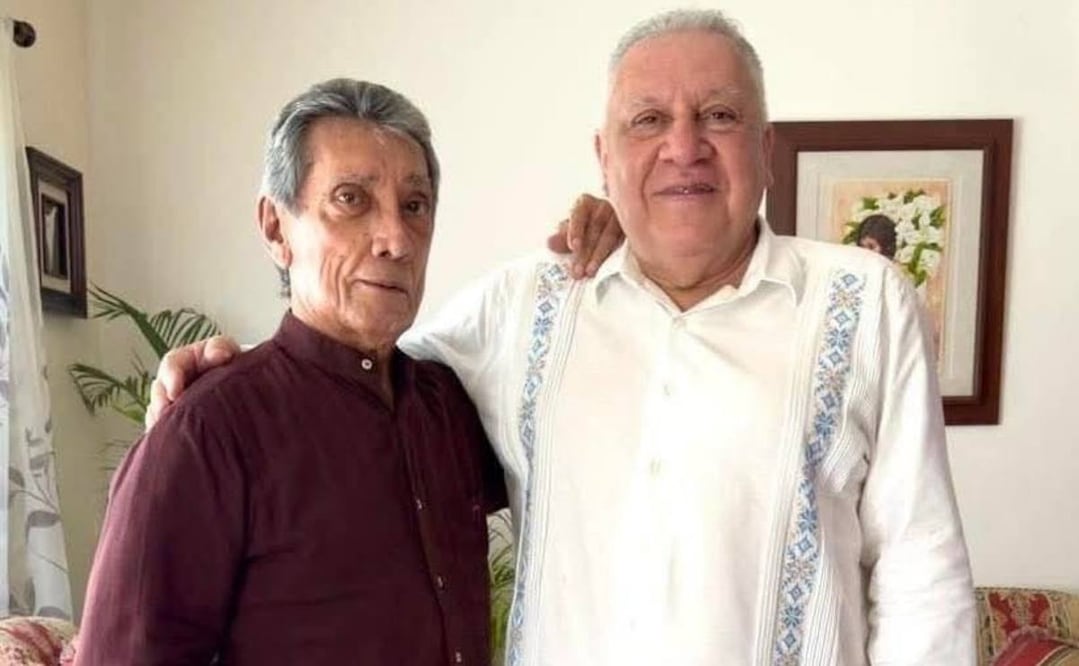 Rafael Marín Mollinedo visita a Mario Villanueva quien se encuentra en prisión domiciliaria. Foto: Especial