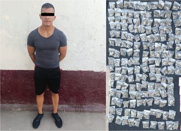 Detienen a extorsionador de repartidores de refrescos en Iztapalapa; fue capturado con droga y dinero en efectivo