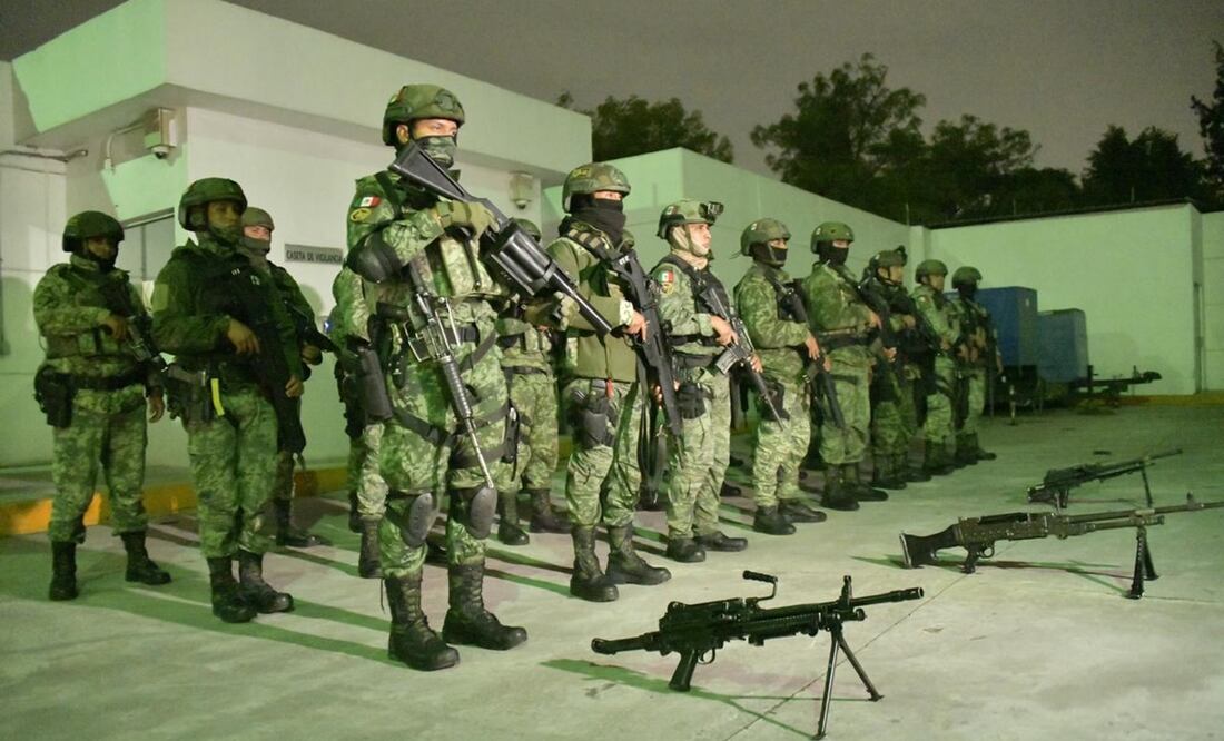 Miembros de élite del Cuerpo de Fuerzas Especiales del Ejército en Nuevo Laredo para reforzar la seguridad. Foto: Sedena