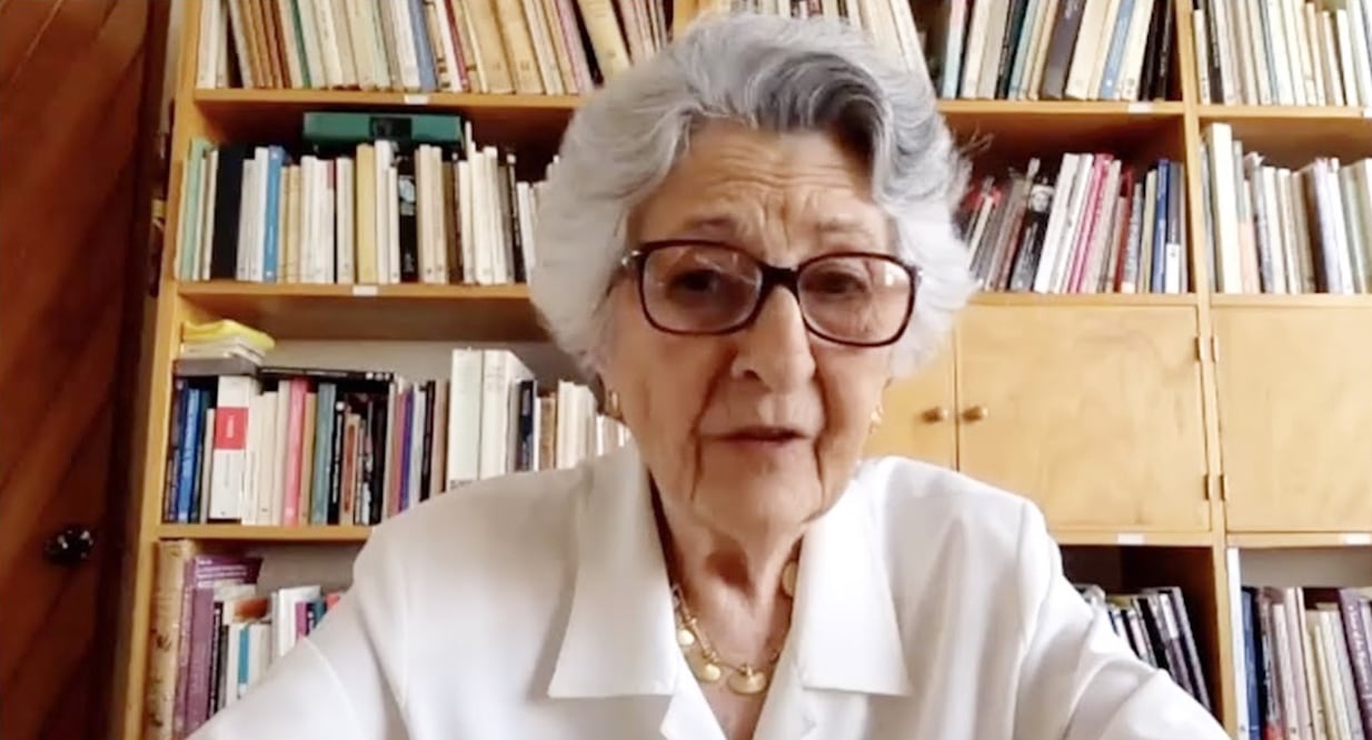 La historiadora española Pilar Gonzalbo Aizpuru murió a los 89 años. 
Foto: YouTube