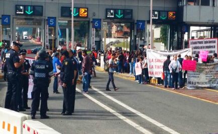 Cierran carriles de México-Cuernavaca en apoyo a CNTE