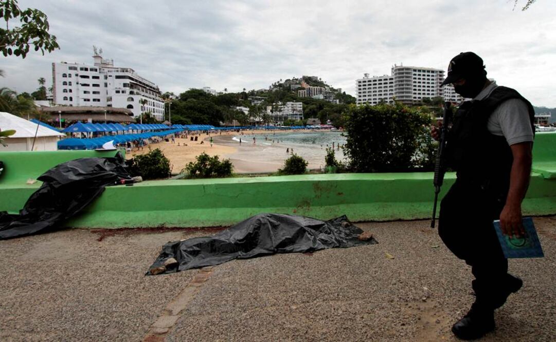 El sábado la jornada violenta arrojó un saldo de seis muertos, uno en la costera Miguel Alemán, una vía concurrida principalmente por turistas, dos más en la colonia Centro Foto: Xinhua/Archivo