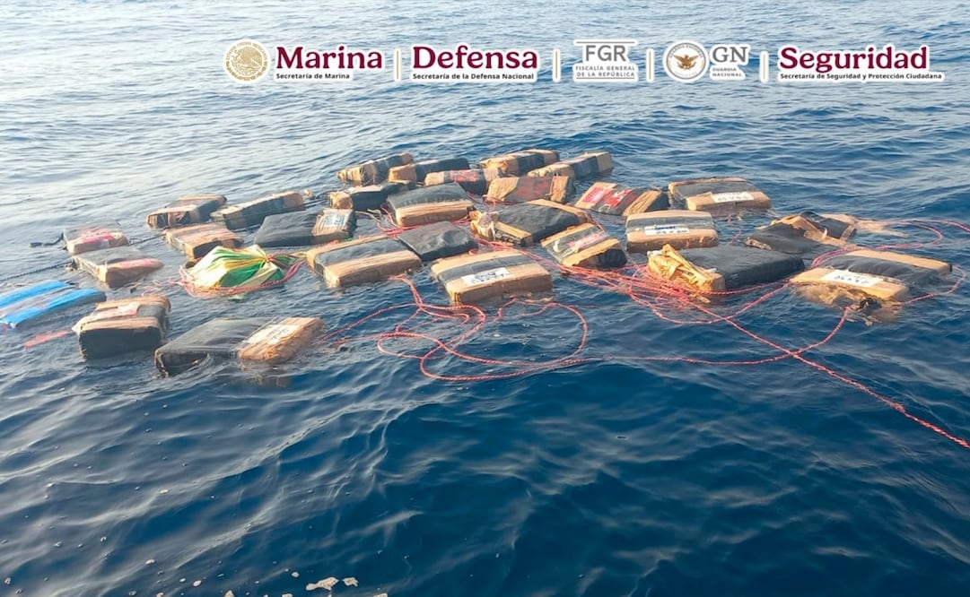 Semar asegura más de 2 toneladas de presunta cocaína en Oaxaca; golpe al narcotráfico en el Golfo de Tehuantepec. Foto: Especial