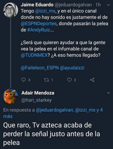 Usuarios acusan “boicot” contra TV Azteca en la pelea de Andy Ruiz