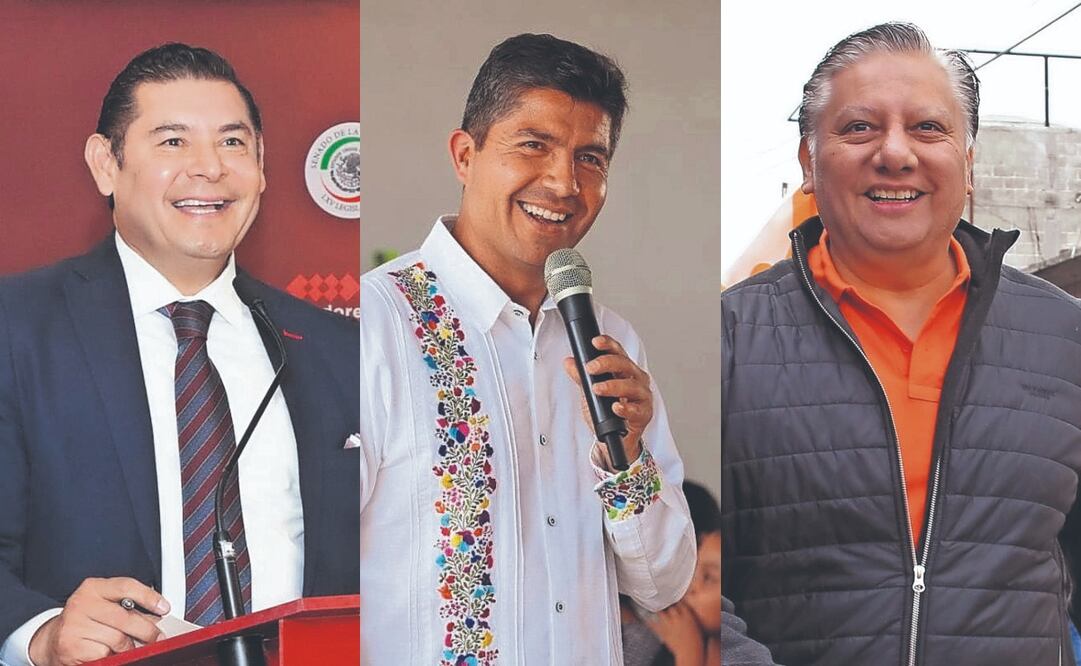 Casi 4 millones 900 mil electores elegirán a su próximo gobernador de tres opciones: Alejandro Armenta Mier, candidato de
Morena-PT-PVEM-Nueva Alianza-FxM; Eduardo Rivera Pérez, aspirante del PAN-PRI-PRD-PSI, y Fernando Morales Martínez, de MC. Fotos Especiales