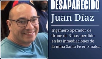 Buscan a operador de dron de N+ desaparecido cerca de mina Santa Fe, Sinaloa; rastreaba aeronave que cayó por inhibidor de señal