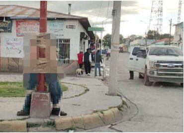 Al menos 7 hombres son amarrados a postes en poblado de Bocoyna, Chihuahua; dejan narcomensajes