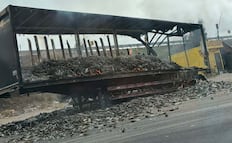 FOTOS Y VIDEOS: Bloqueos carreteros en el país por muerte de "El Mencho"