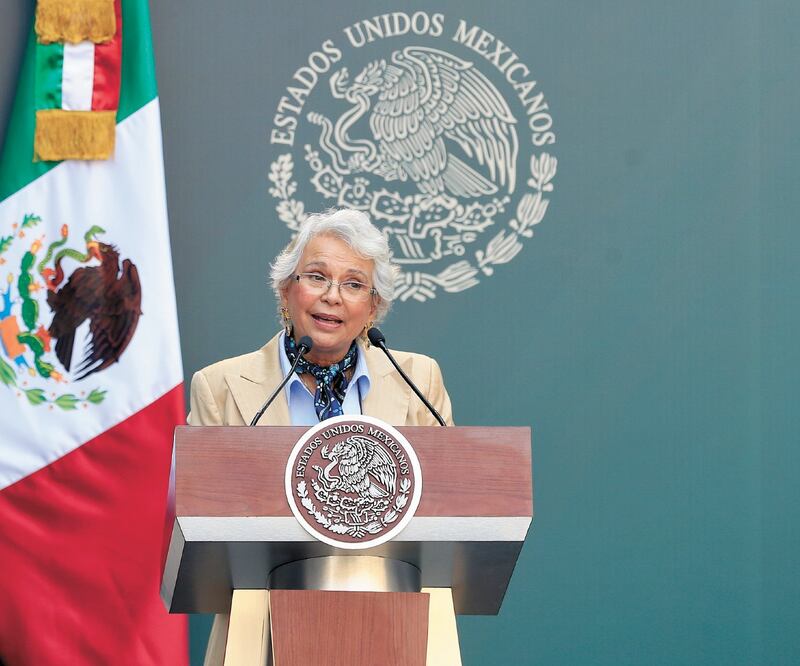 La Secretaría de Gobernación, a cargo de Olga Sánchez Cordero, ratificó la prioridad del gobierno del presidente Andrés Manuel López Obrador de atender la crisis de desaparecidos que se vive en el país. ARCHIVO EL UNIVERSAL