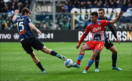 Chucky Lozano colaboró en el triunfo del Napoli sobre el Atalanta en la Serie A