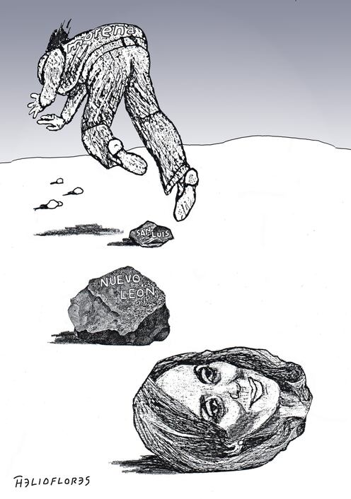 Tropezar con piedras