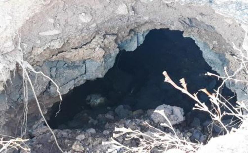 Se abre socavón en vía principal de Sinaloa 