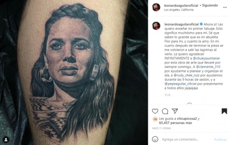 Hijo de Pepe Aguilar se hace su primer tatuaje... ¡de Flor Silvestre! 