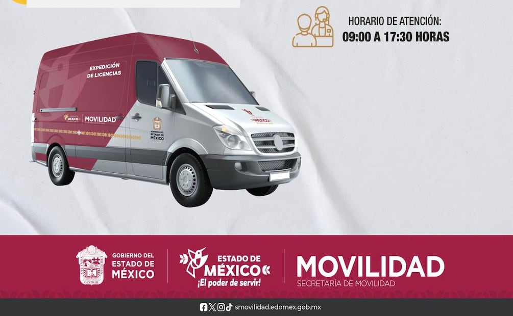 Estas unidades móviles operan en diferentes municipios y fechas en el Estado de México. Foto: X @SEMOV_Edomex
