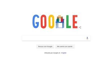 Google dedica su "doodle" a las elecciones celebradas en México