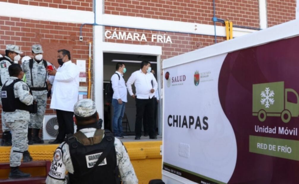 Llegan a Chiapas 98 mil 266 vacunas anti Covid-19 de una sola aplicación