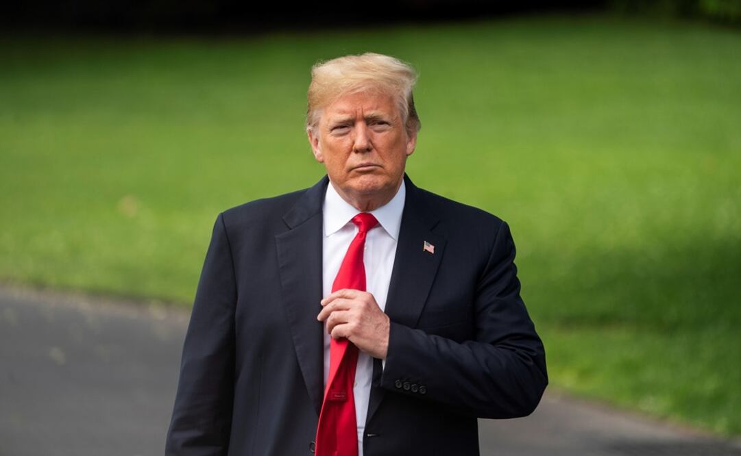 El presidente de los Estados Unidos, Donald J. Trump, habla con los medios de comunicación en la Casa Blanca, en Washington (Foto: EFE)