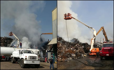 Suman 24 horas de incendio en fábrica del Edomex