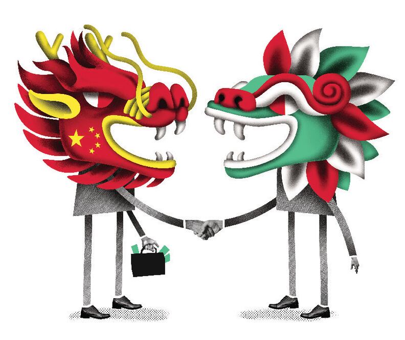 Inversión China se triplica en el sexenio Ilustración: Ani Cortés / El Universal