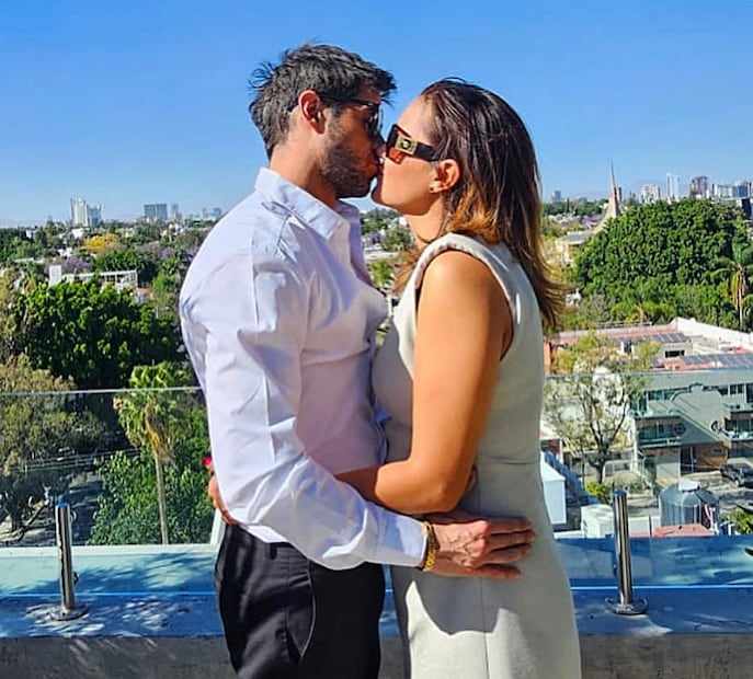 Miriam García y Eleazar Gómez, pareja desde hace un año.
Foto: Instagram