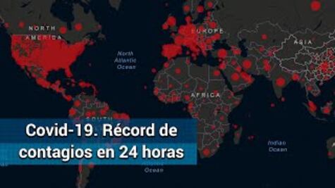 Covid-19 en el Mundo. Reporta OMS récord de contagios