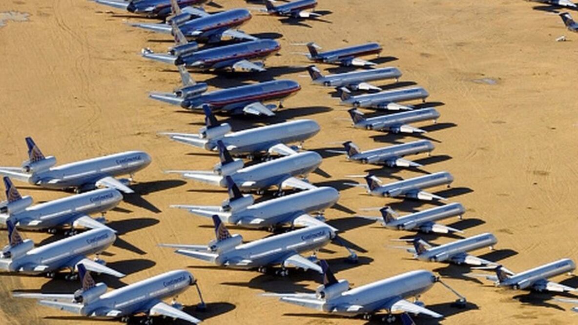 Coronavirus y viajes: los "cementerios" a los que van a parar los aviones sin usar por la pandemia de coronavirus
