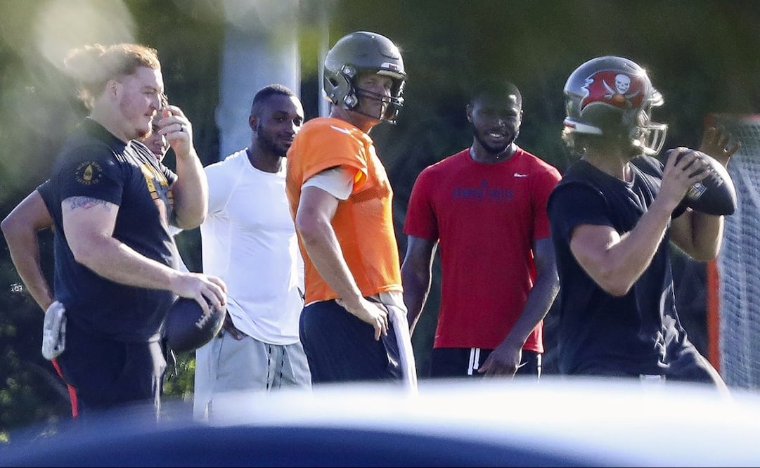 Tom Brady durante un entrenamiento de Tampa Bay - FOTO: AP