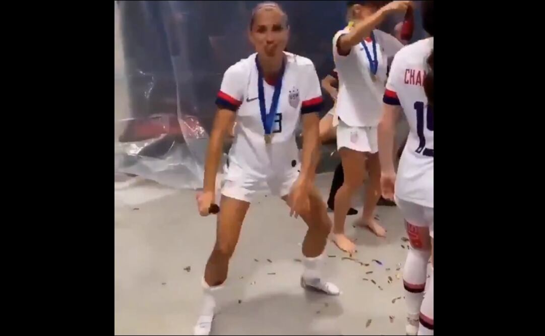 La selección de Estados Unidos, festejaron muy a su estilo. Foto: Especial