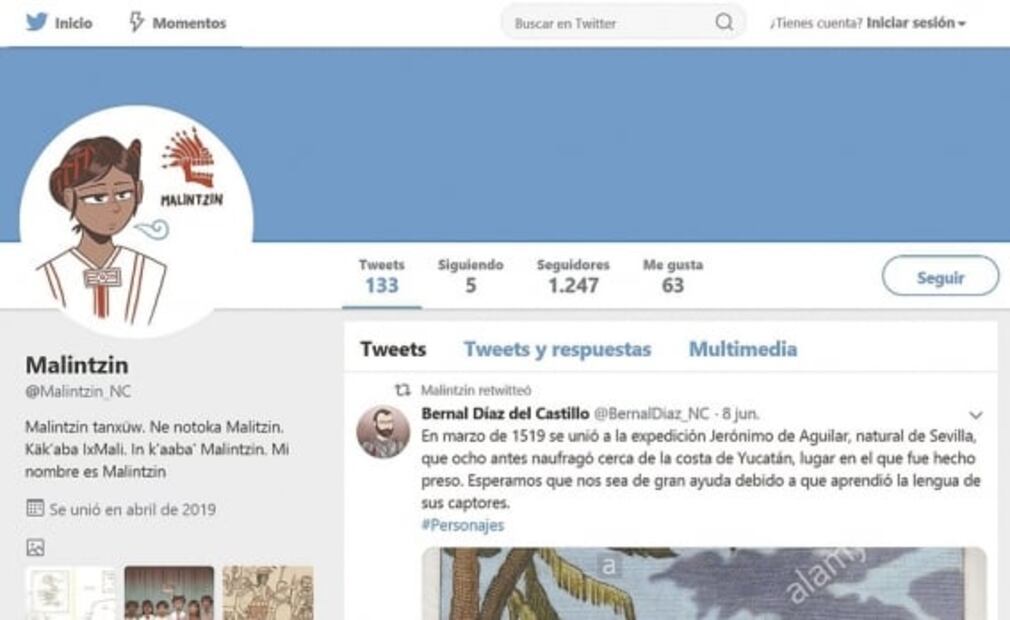 Cuentan la Conquista de México tuit a tuit