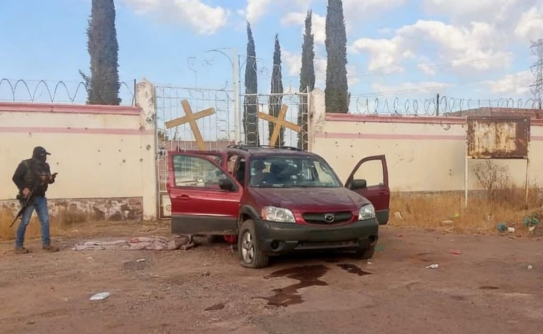 Ataque armado en Loreto, Zacatecas deja 2 policías estatales heridos (23/12/2025). Foto: Especial