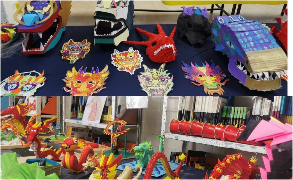 Embajada celebra Año Nuevo Chino en secundaria "República Popular China" de Iztapalapa. Foto: Especial