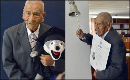 A los 86 años, don Felipe Espinosa se titula de ingeniero en la BUAP