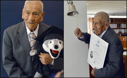 A los 86 años, don Felipe Espinosa se titula de ingeniero en la BUAP
