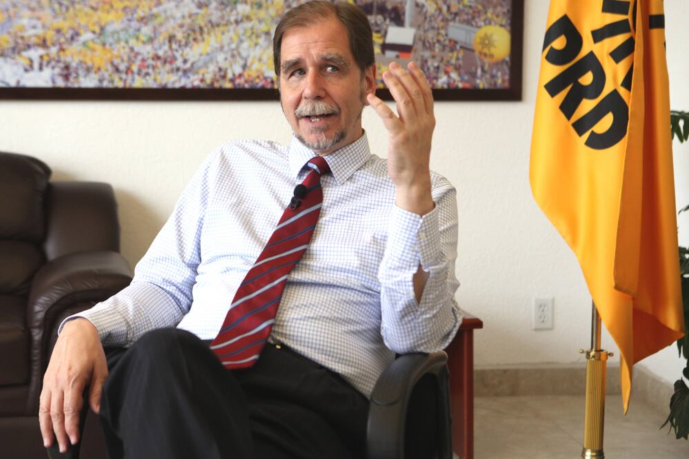 Agustín Basave, presidente nacional del PRD (LUCÍA GODÍNEZ. EL UNIVERSAL)