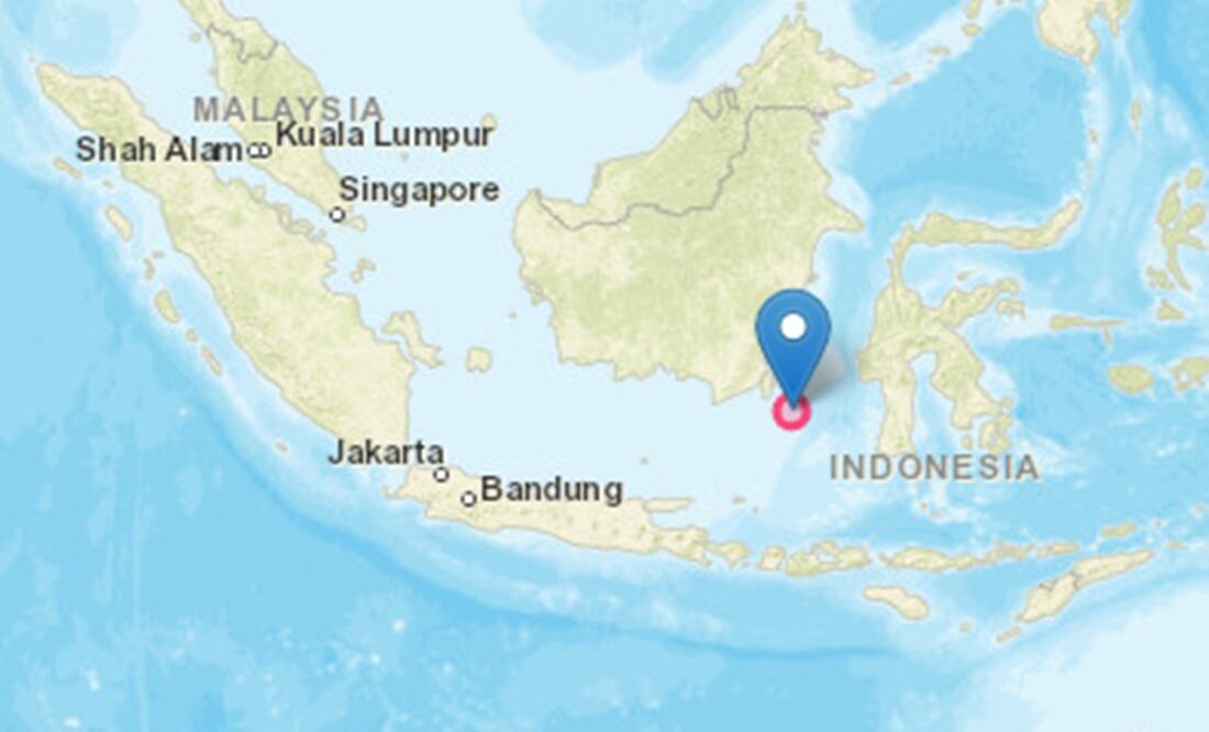 Terremoto de magnitud 6.9 sacude el Mar de Bali, en Indonesia